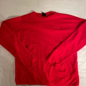 Red, North Face fleece. Very lightly worn